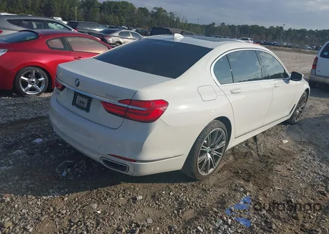 2019 BMW 740I из США, поврежденный, VIN WBA7E2C55KB216501